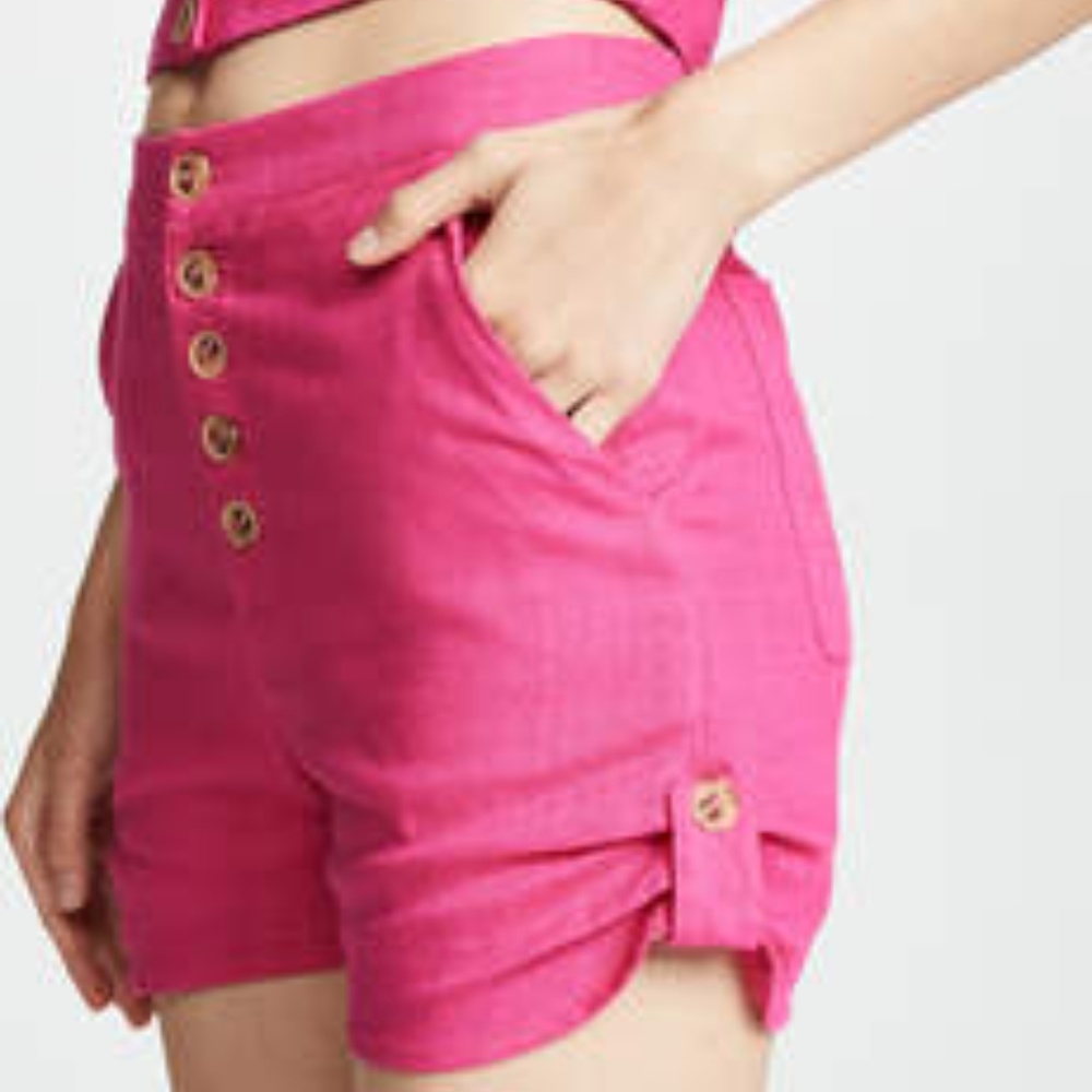 Anthropologie Avitus Button Front Linen Shorts - Picture 4 of 8